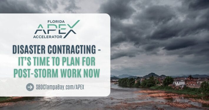 Disaster Contracting – It’s Time to Plan for Post-Storm Work NOW