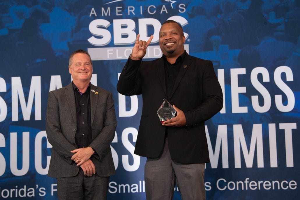gure 1 Randy Hayes (right) with Greg Britton, Florida SBDC State Director